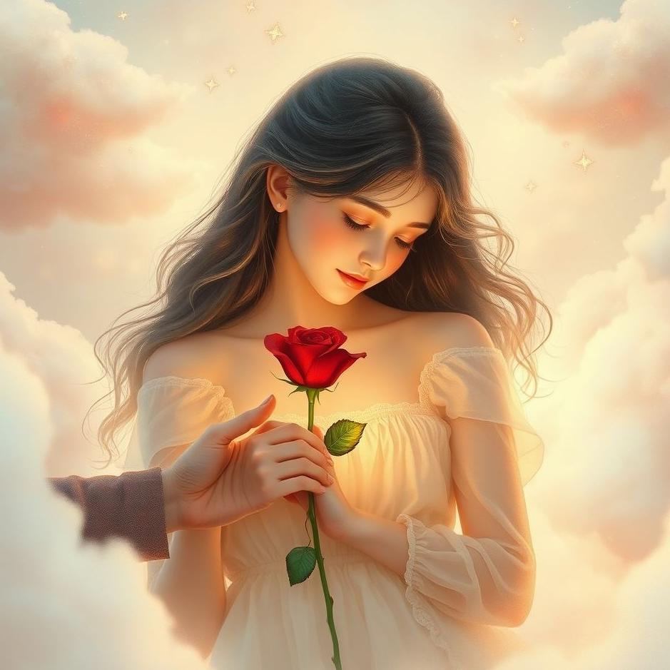 Dream : Giving a girl a rose in a dream