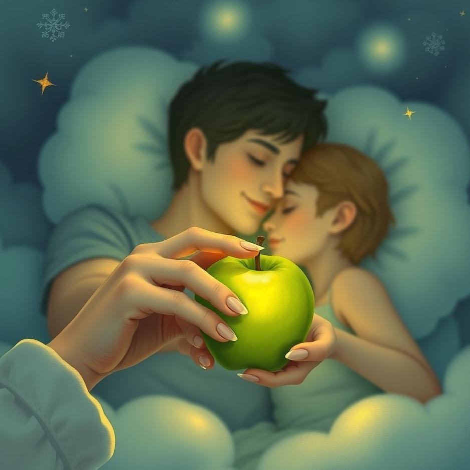 Dream : Giving a green apple to your loved one in a dream