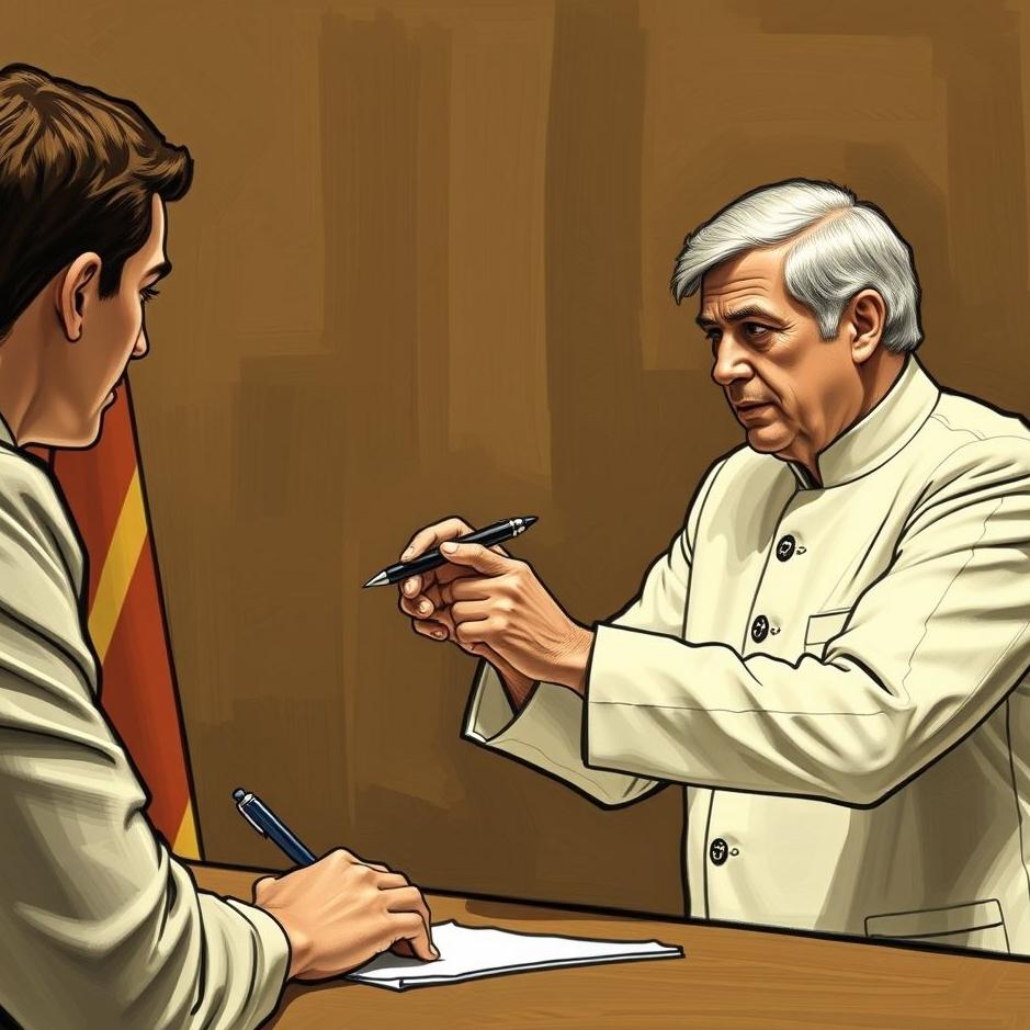 Dream : Giving a pen to the prime minister