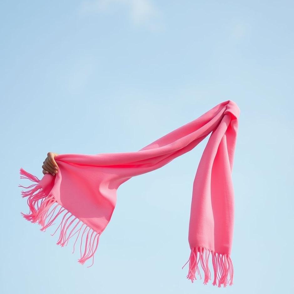Dream : Giving a pink scarf in a dream