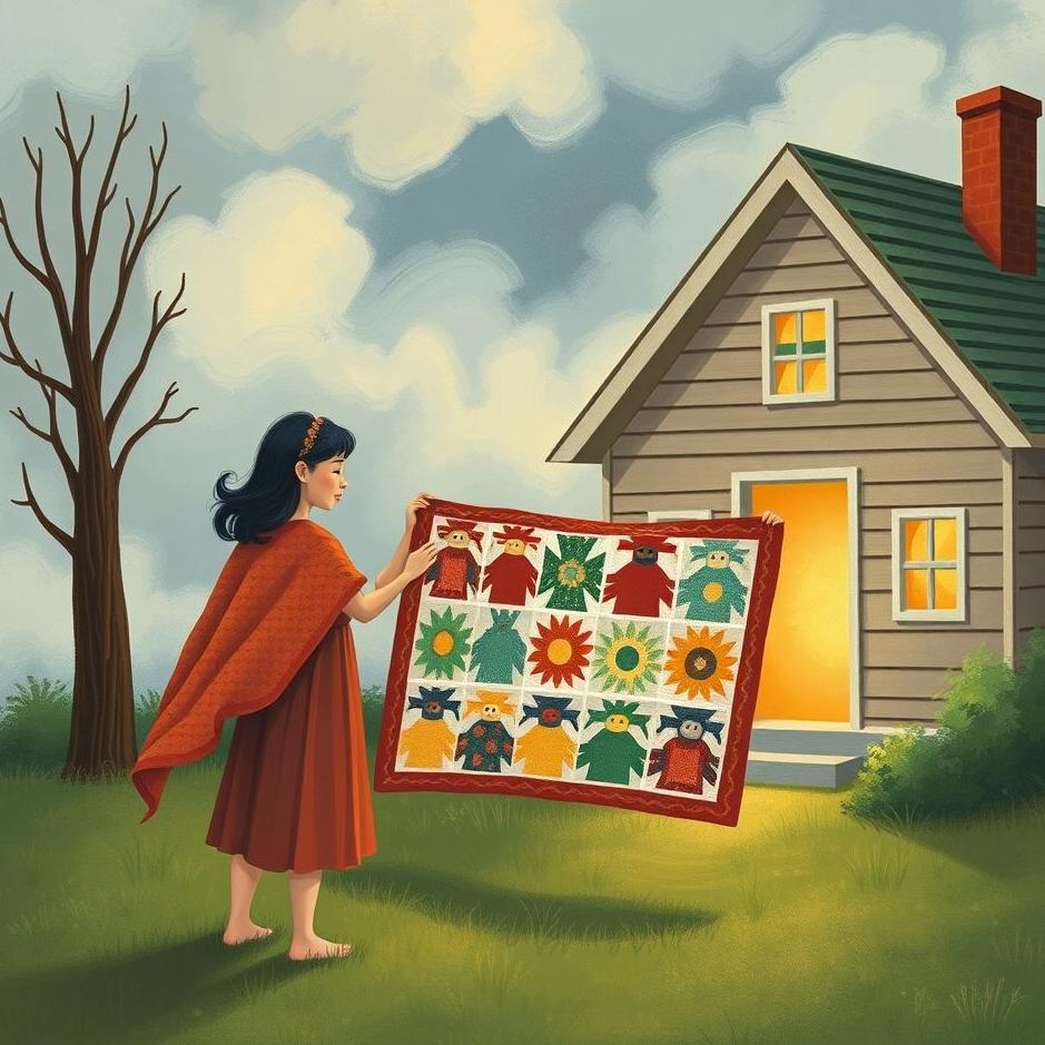Dream : Giving a quilt to a neighbor in a dream