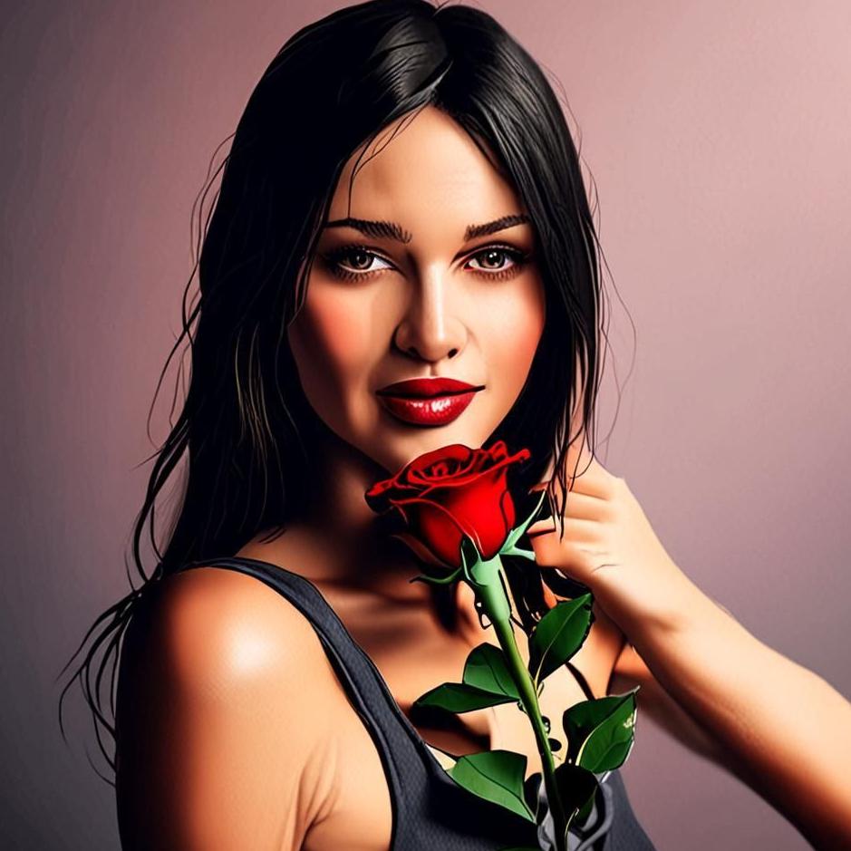 Dream : Giving a red rose to your lover in a dream