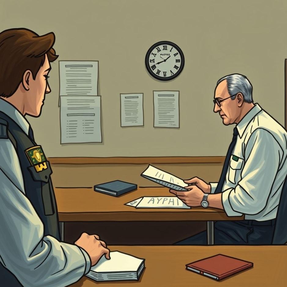 Dream : Giving a statement at the police station in a dream