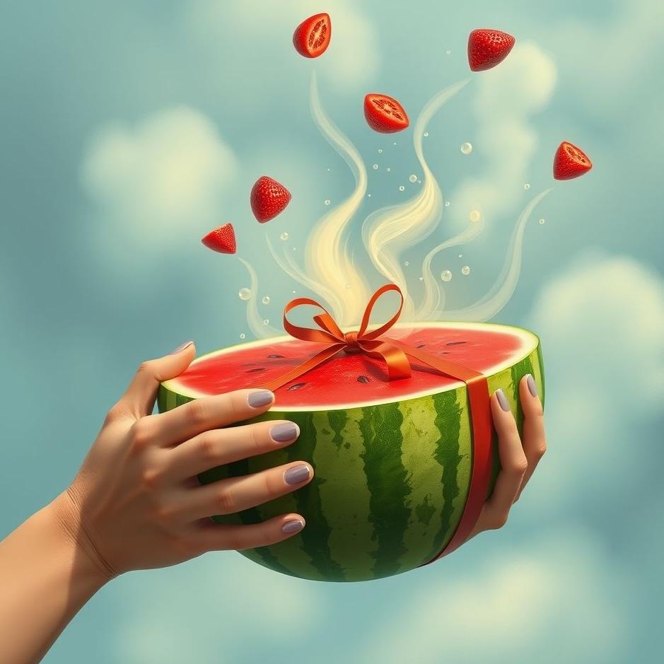 Dream : Giving a watermelon as a gift in a dream