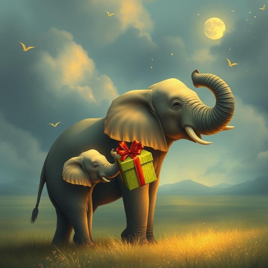 Dream : Giving an elephant as a gift in a dream