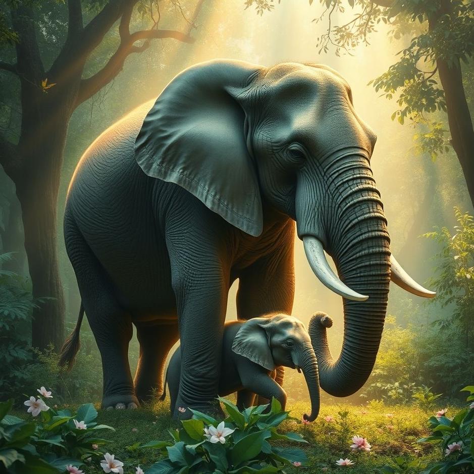 Dream : Giving birth to a baby elephant in a dream