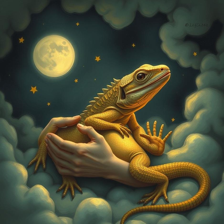 Dream : Giving birth to a lizard in a dream