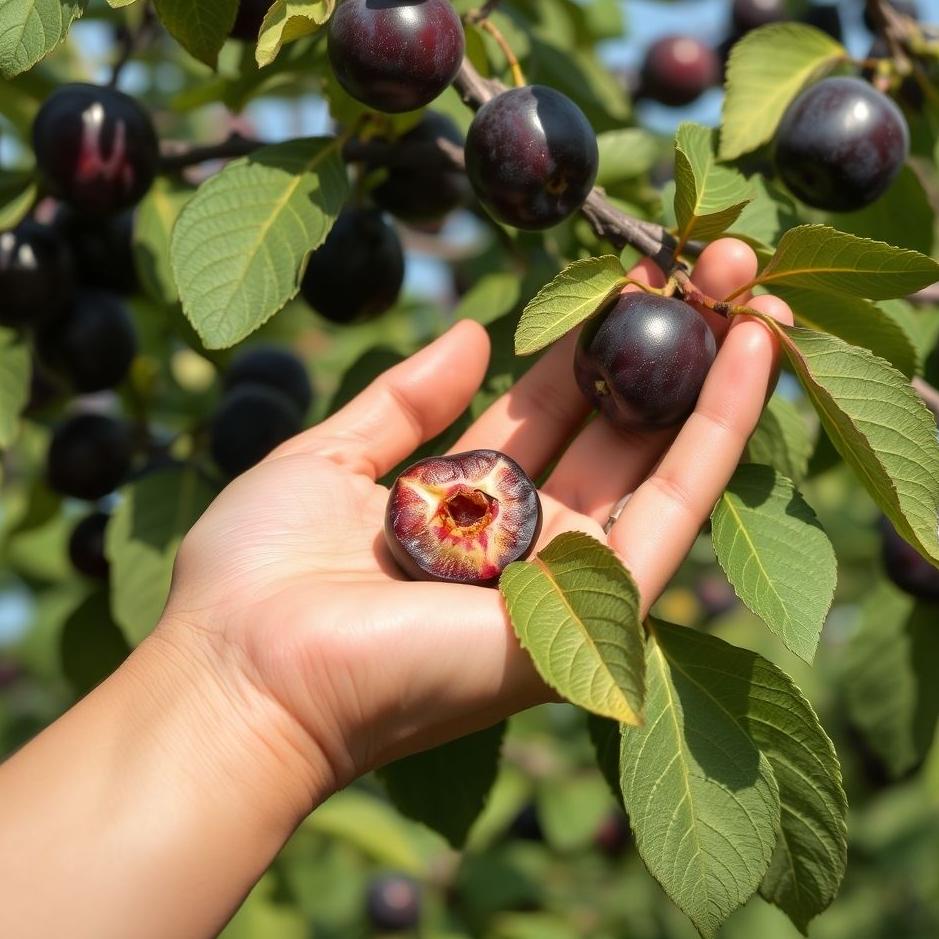 Dream : Giving black plums in a dream