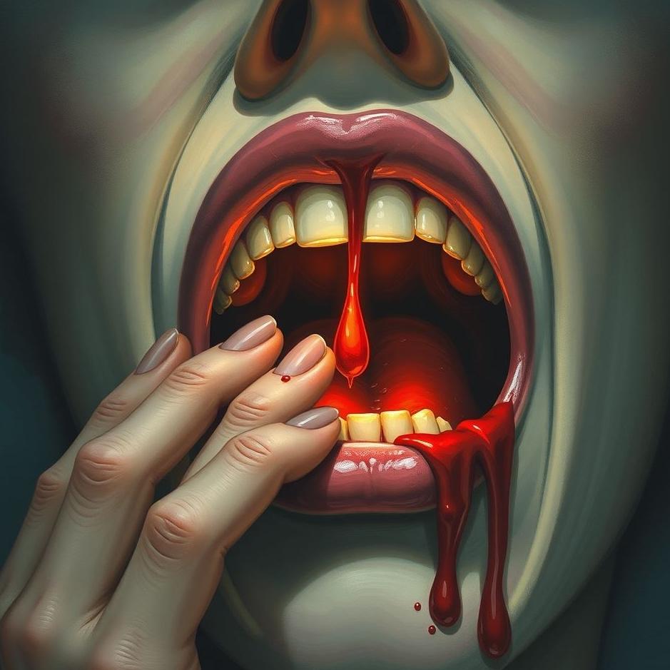 Dream : Giving blood from mouth in the dream