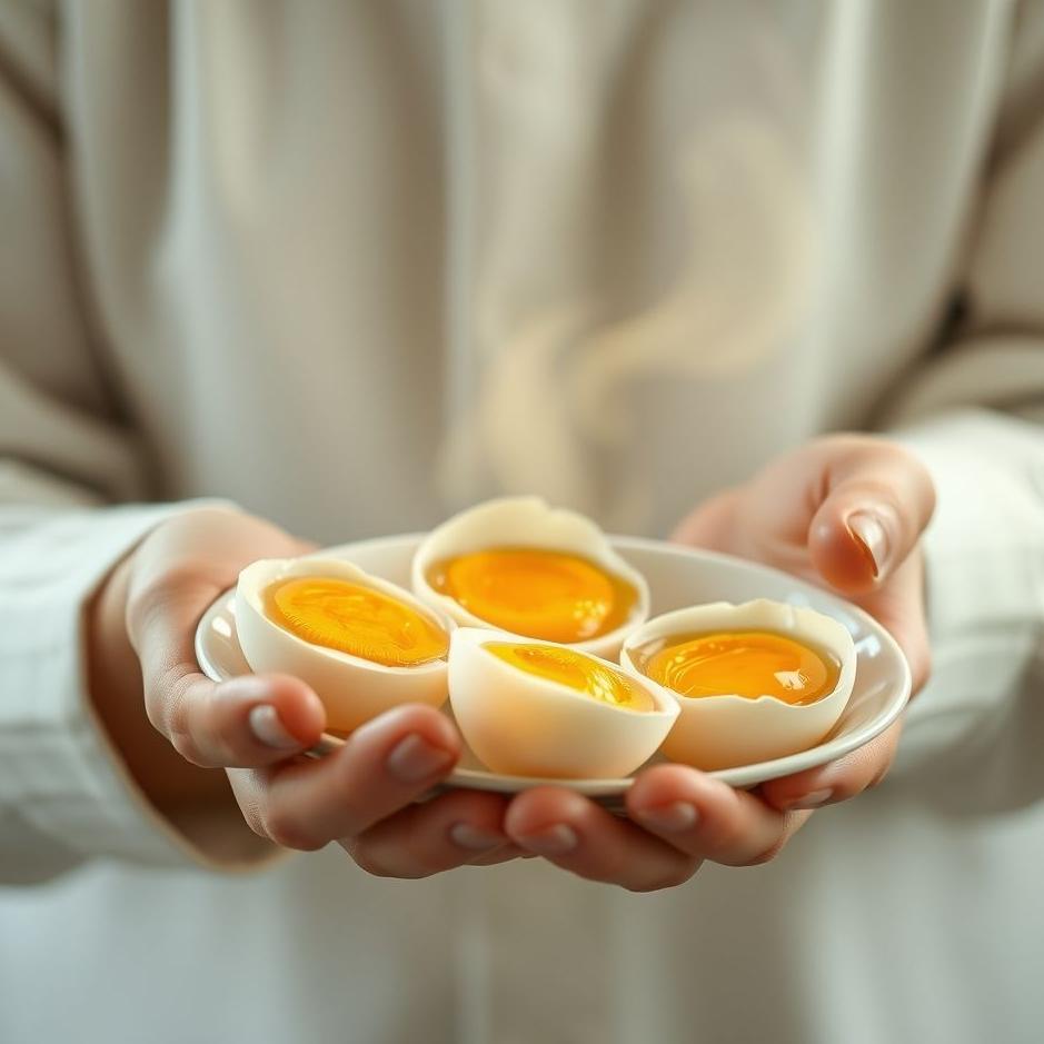 Dream : Giving boiled eggs in a dream