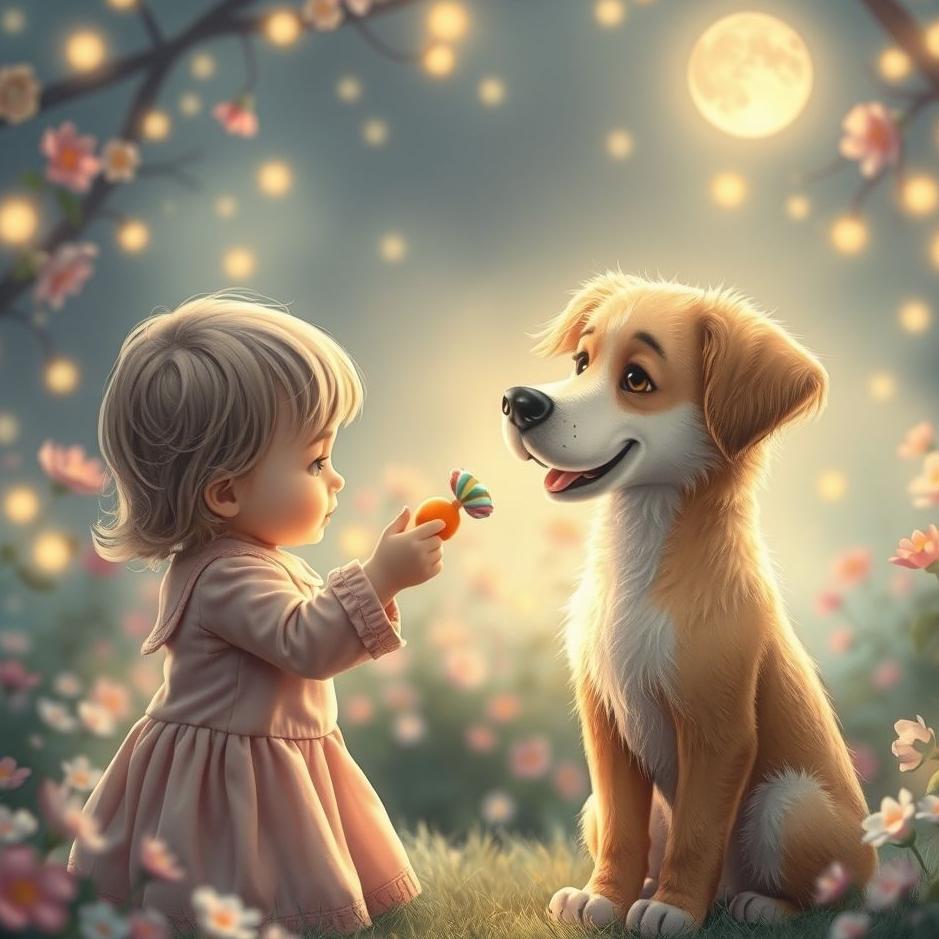 Dream : Giving candy to a dog in a dream