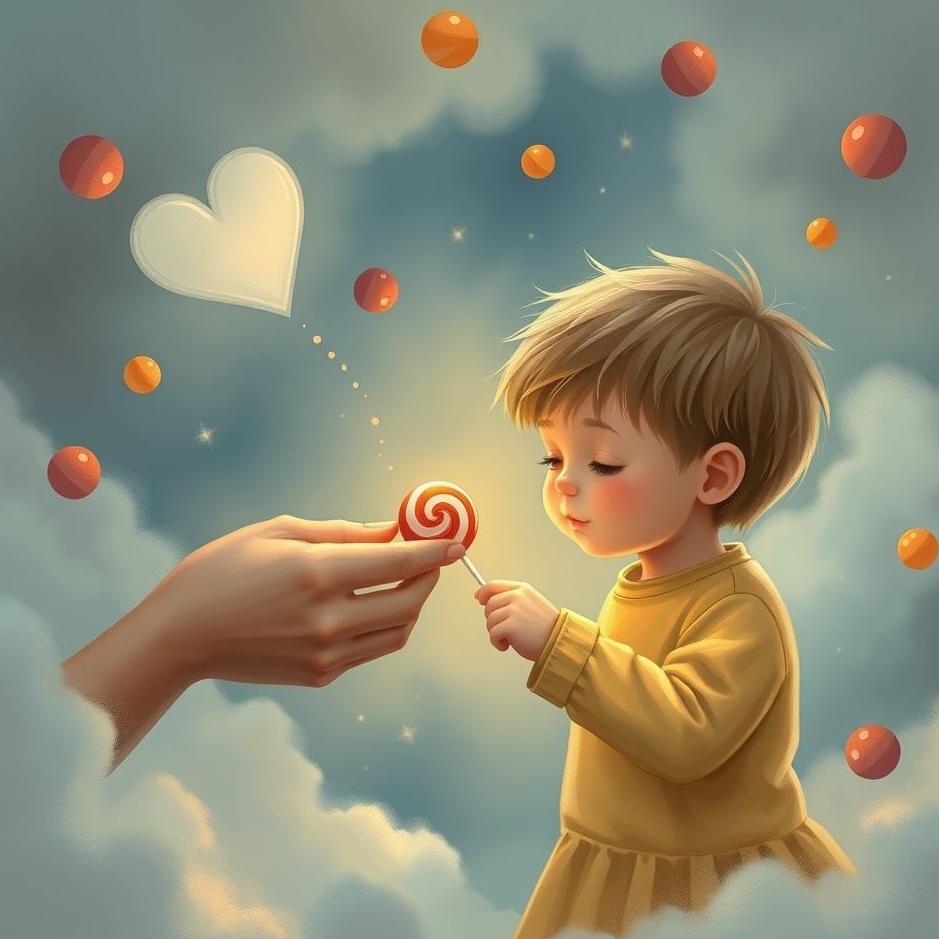 Dream : Giving candy to a little child in a dream