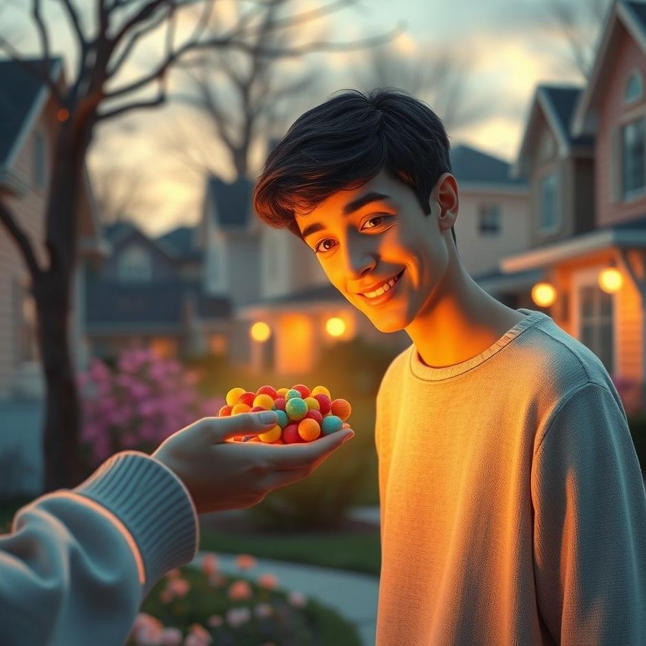Dream : Giving candy to your neighbor in a dream