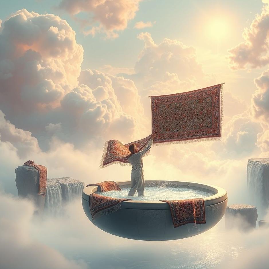 Dream : Giving carpets to be washed in a dream