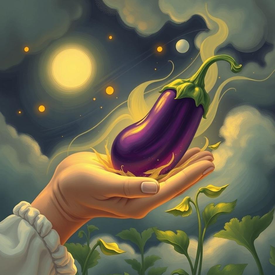 Dream : Giving eggplant in a dream