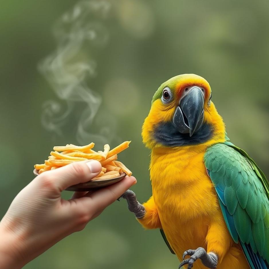 Dream : Giving feed to a parrot in a dream