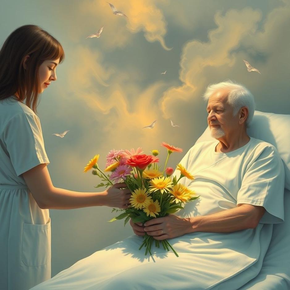Dream : Giving flowers to a patient in a dream