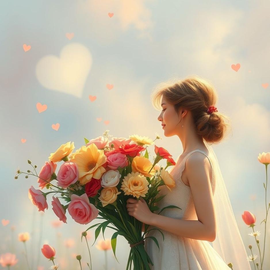 Dream : Giving flowers to the girl you love in a dream