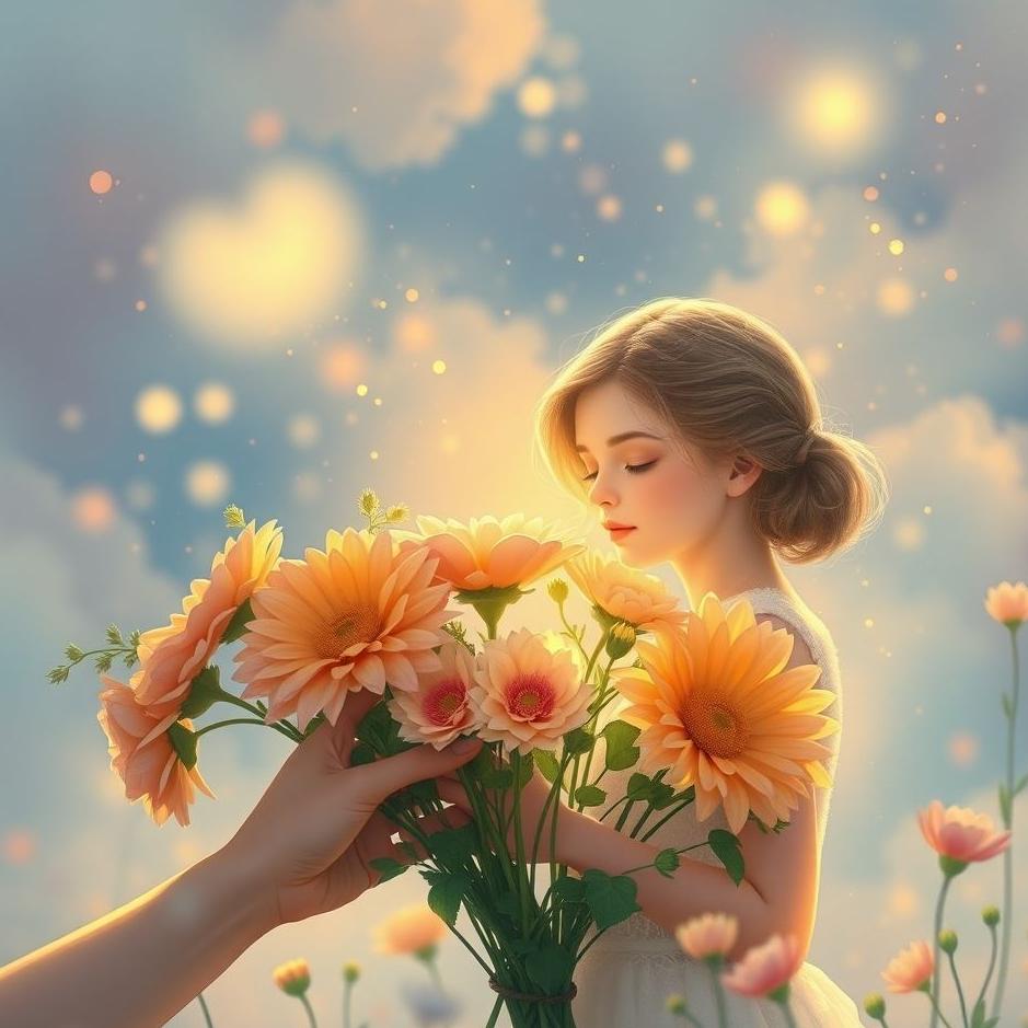 Dream : Giving flowers to your loved one in a dream