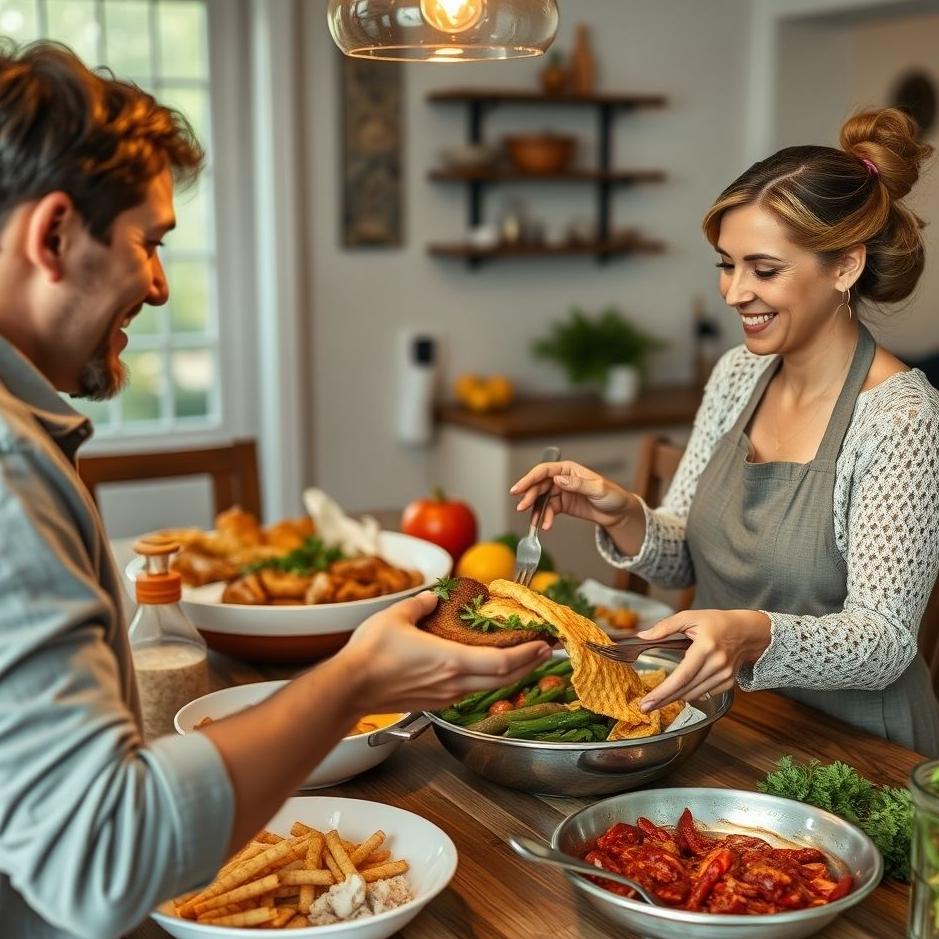 Dream : Giving food at home