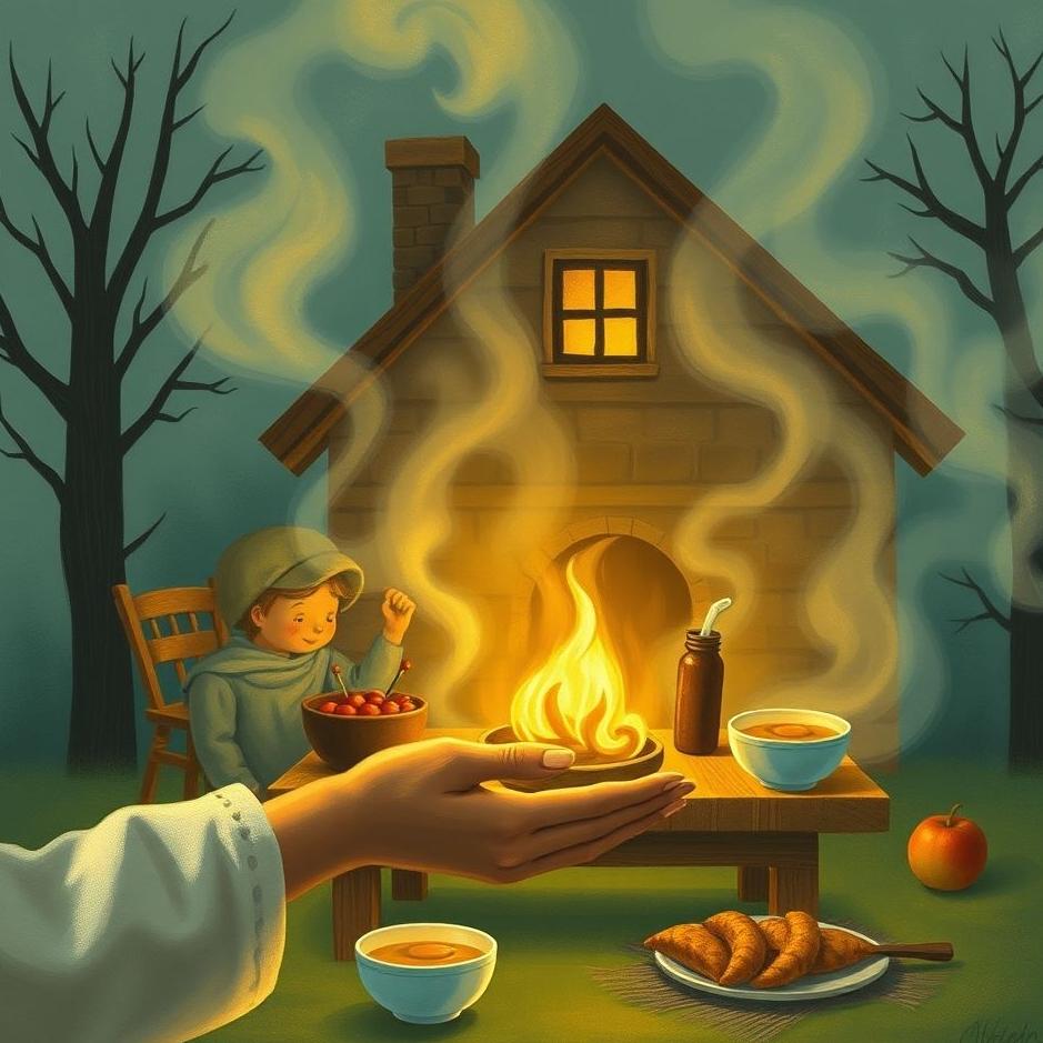 Dream : Giving food in your own house in a dream