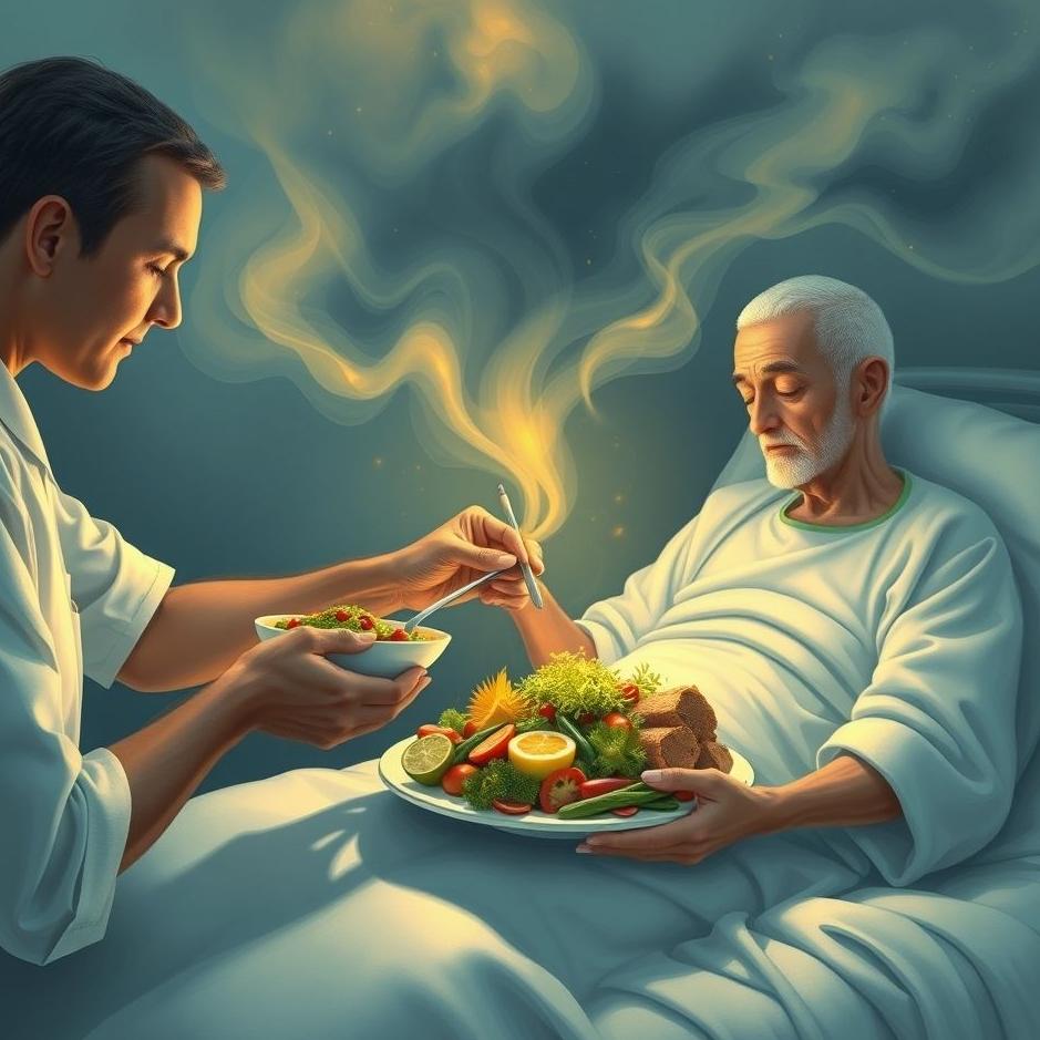 Dream : Giving food to a patient in a dream