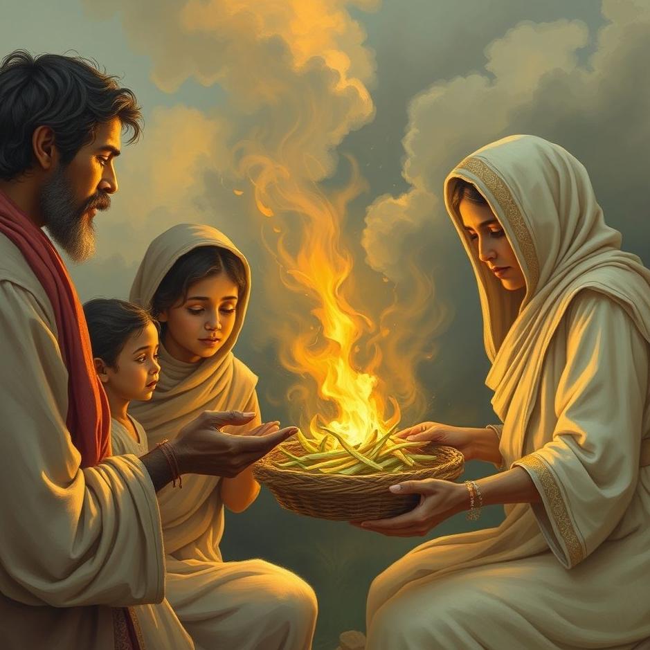 Dream : Giving food to a poor family in a dream