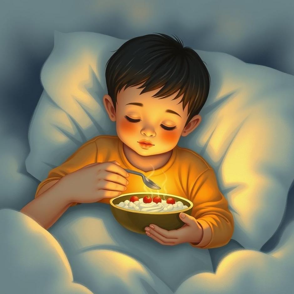 Dream : Giving food to a sick child in a dream