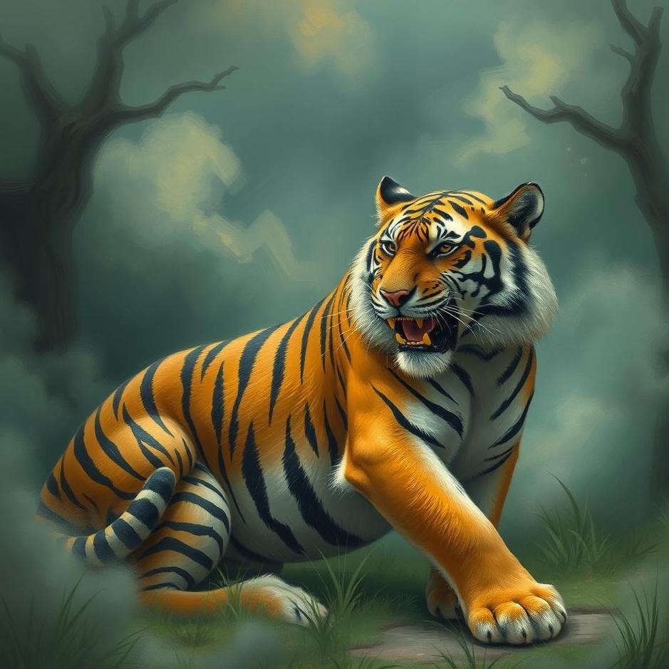 Dream : Giving food to a tiger in a dream