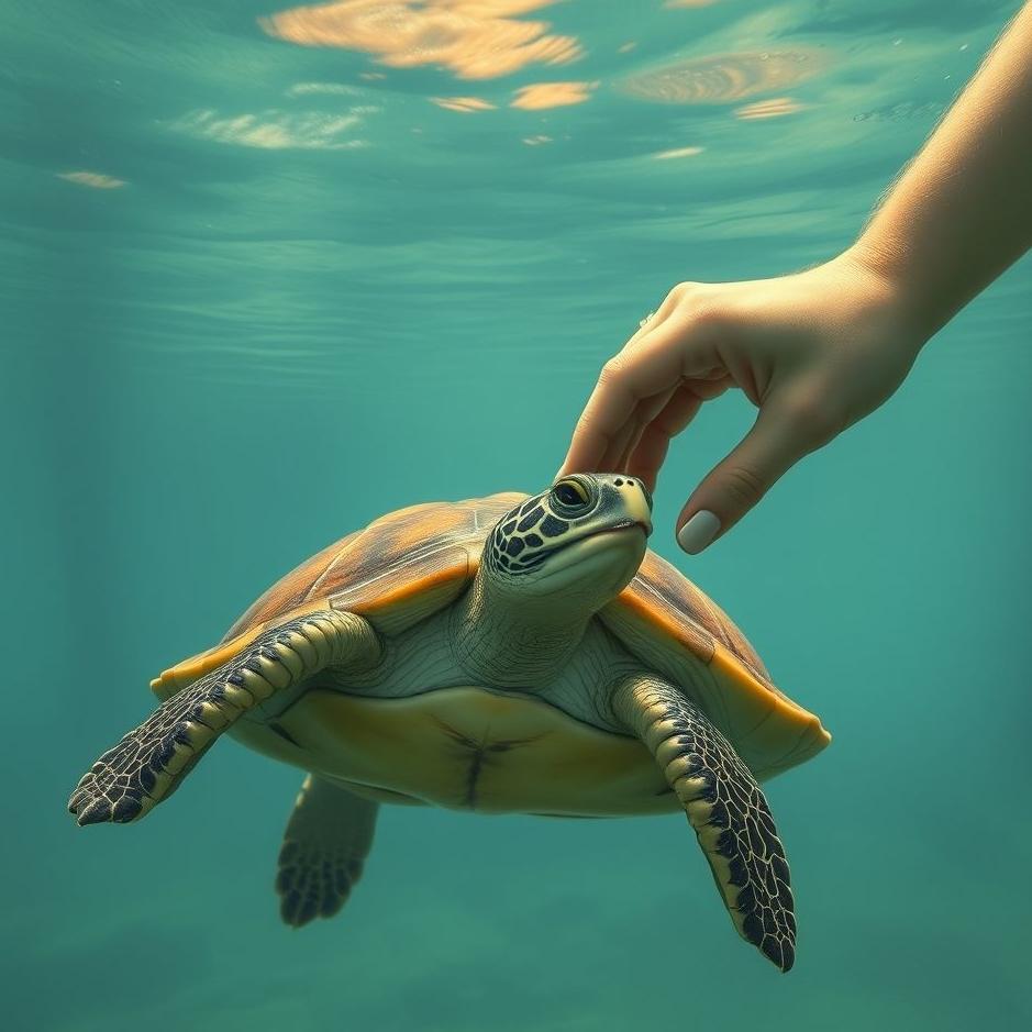 Dream : Giving food to a turtle in a dream