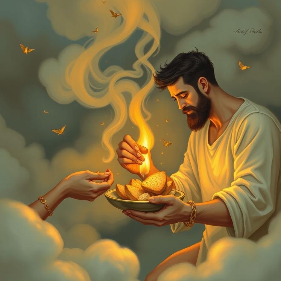 Dream : Giving food to the man you love in your dream