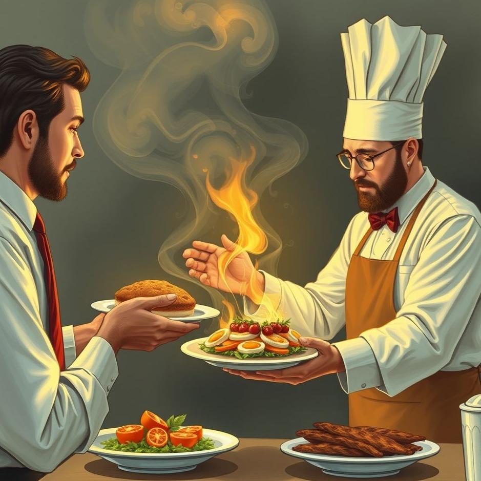 Dream : Giving food to the manager in a dream