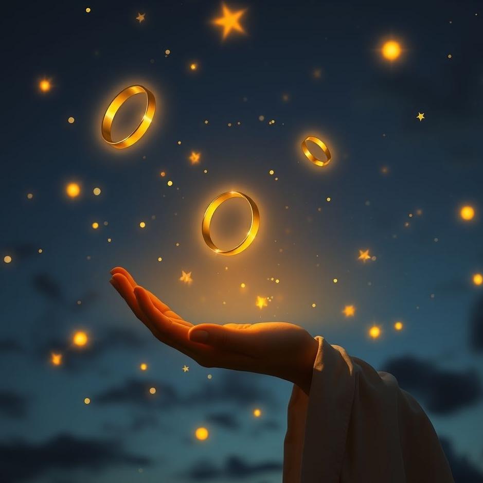 Dream : Giving gold rings in the dream