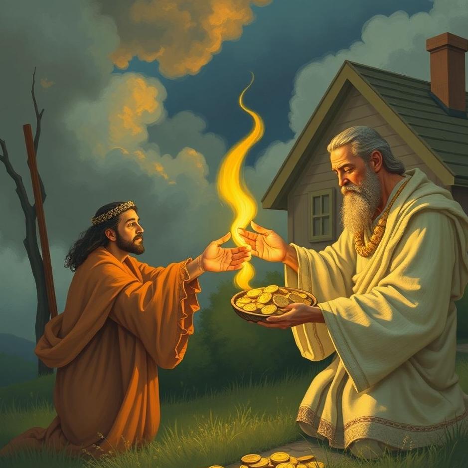 Dream : Giving gold to your neighbor in a dream