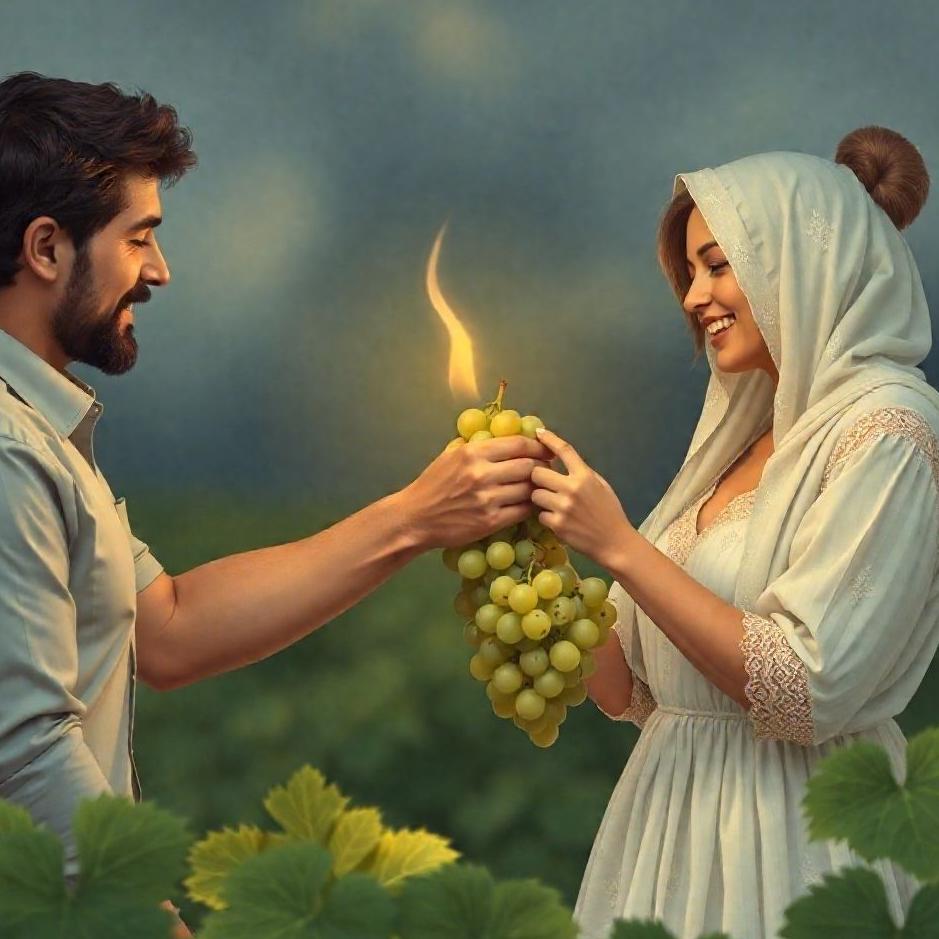 Dream : Giving grapes to your spouse in a dream