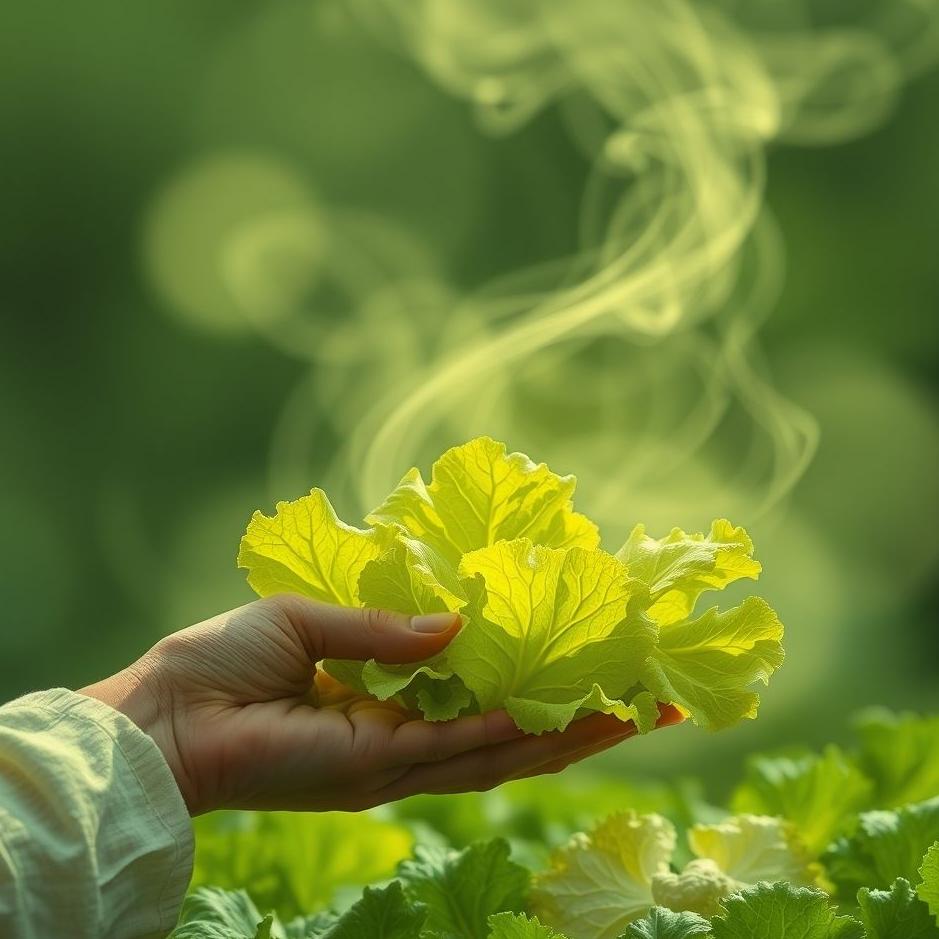 Dream : Giving lettuce in a dream