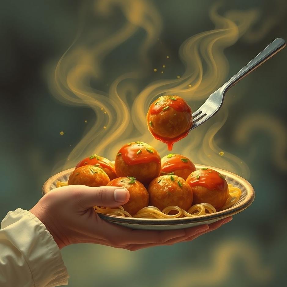 Dream : Giving meatballs in a dream