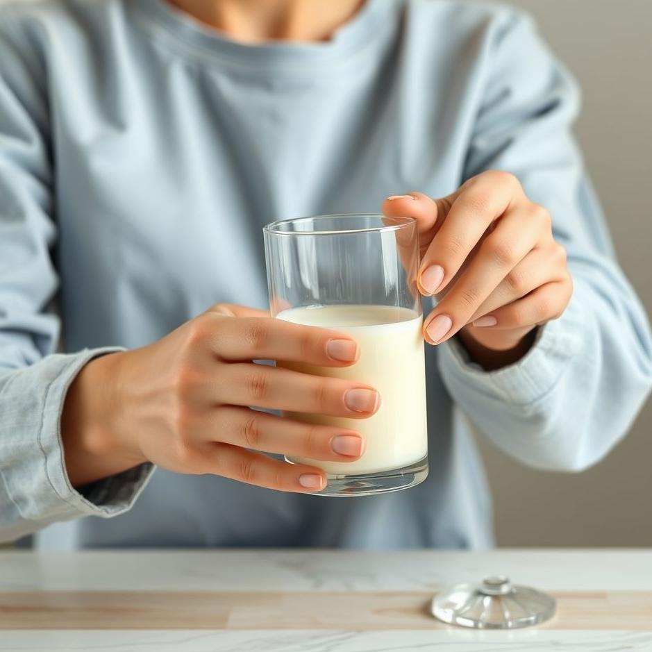 Dream : Giving Milk with a Glass