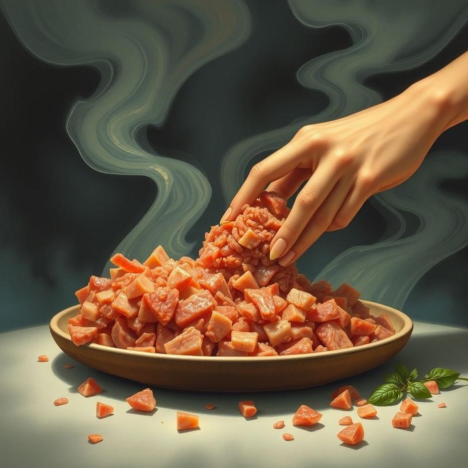 Dream : Giving minced meat in a dream