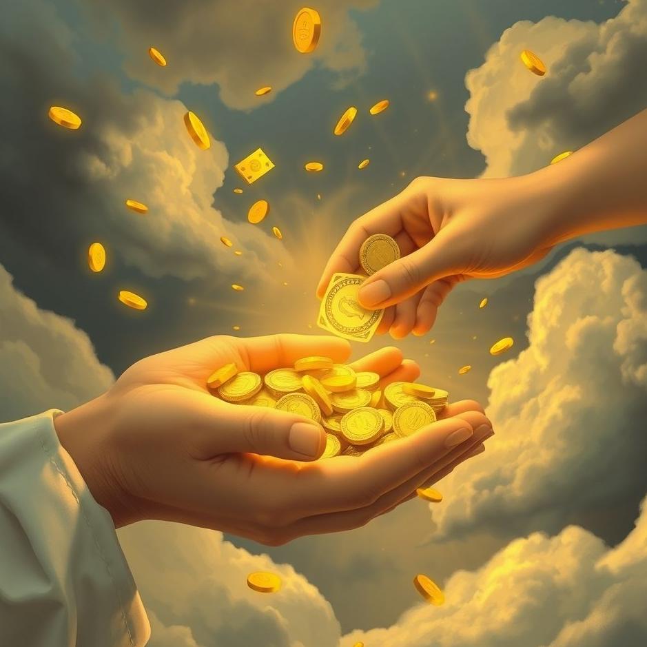 Dream : Giving money and receiving gold in a dream