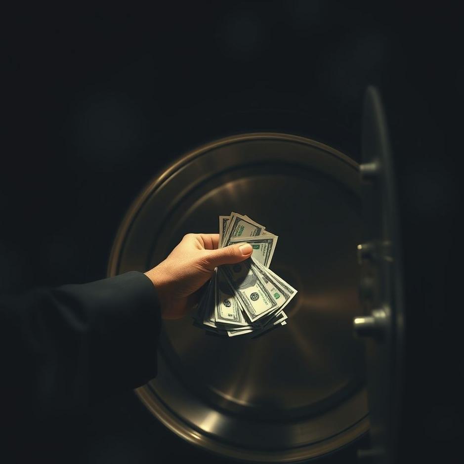 Dream : Giving money from a safe in a dream