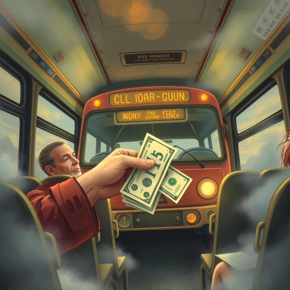 Dream : Giving money on a bus in a dream