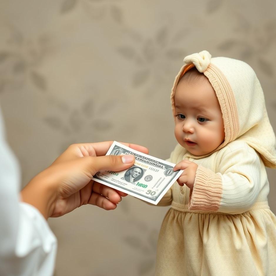 Dream : Giving Money to a Baby