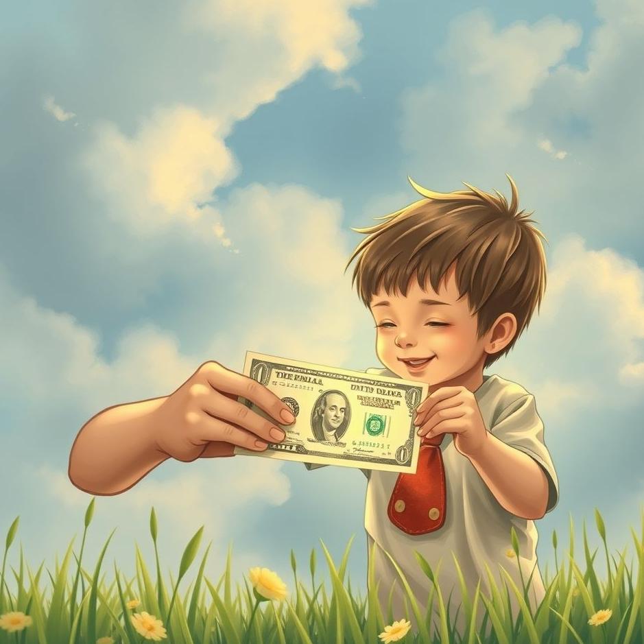 Dream : Giving money to my son in a dream
