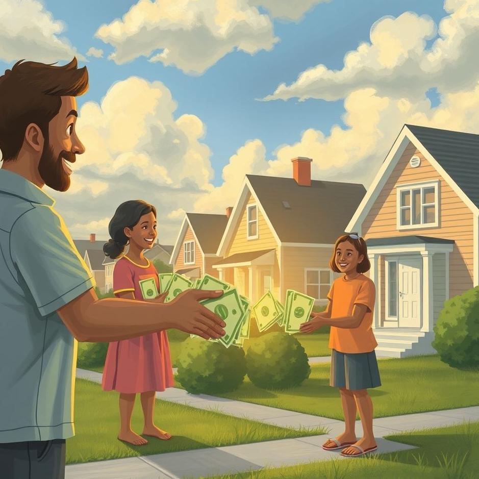 Dream : Giving money to neighbors in a dream
