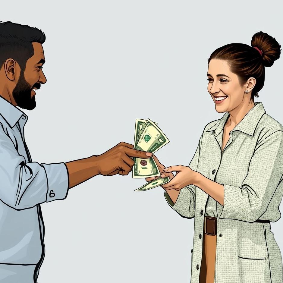 Dream : Giving money to the borrower 