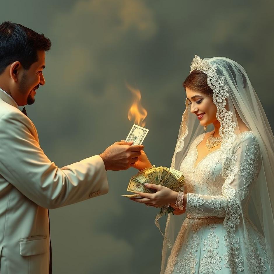 Dream : Giving money to the bride in a dream