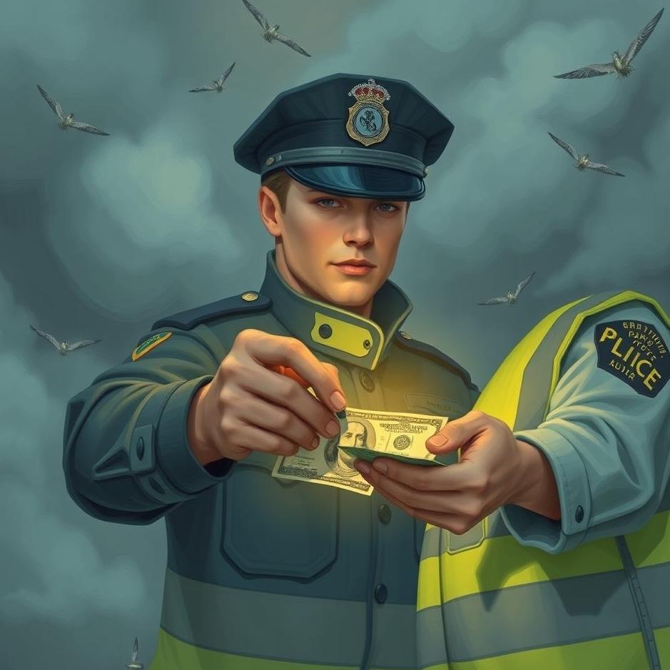 Dream : Giving money to the police in a dream
