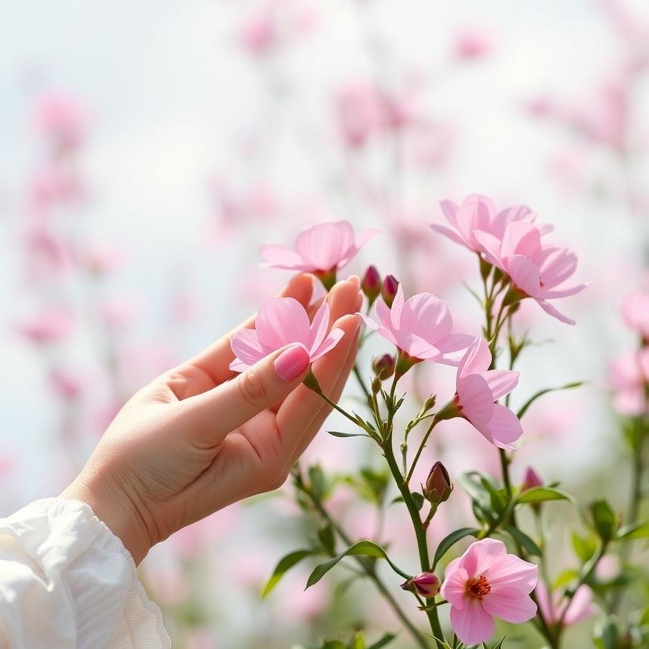 Dream : Giving pink flowers in a dream