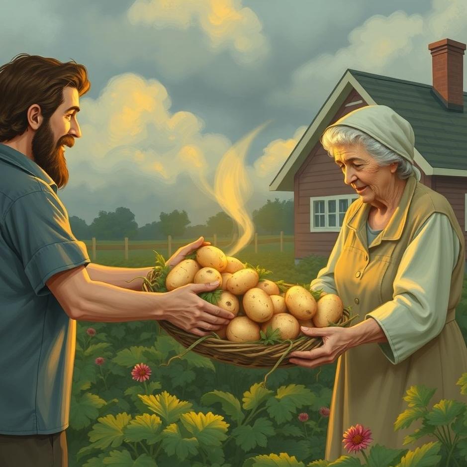 Dream : Giving potatoes to your neighbor in a dream